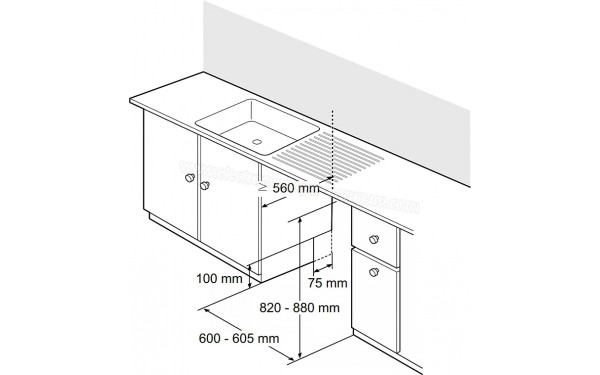 LG DB476TXS - Dimensions