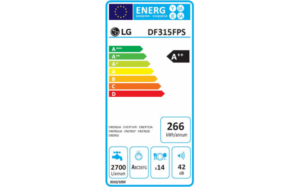 LG DF315FPS - &Eacute;tiquette &eacute;nergie