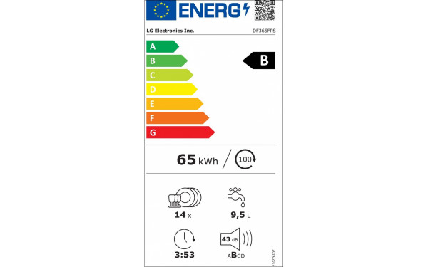 LG DF365FPS - &Eacute;tiquette &eacute;nergie v2