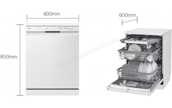 LG DF365FWS - Dimensions