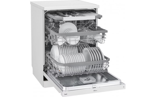 LG DF365FWS - Vue de l'int&eacute;rieur 3/4 gauche