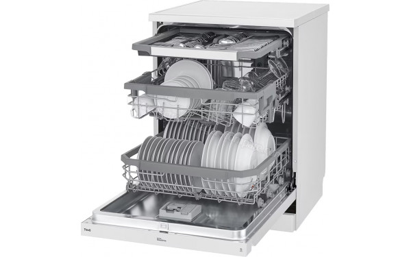 LG DF365FWS - Vue de l'int&eacute;rieur 3/4 droite