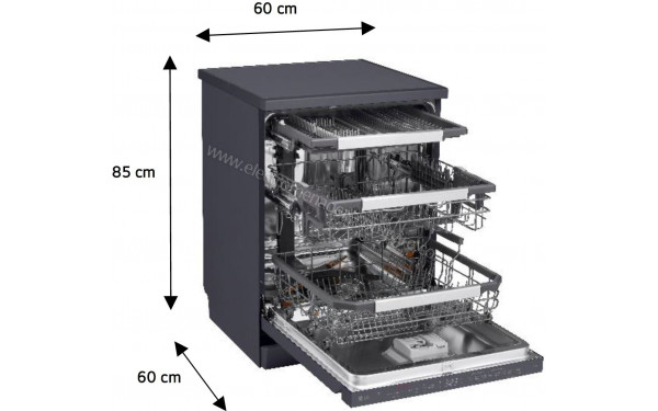 LG DF587HMS - Dimensions