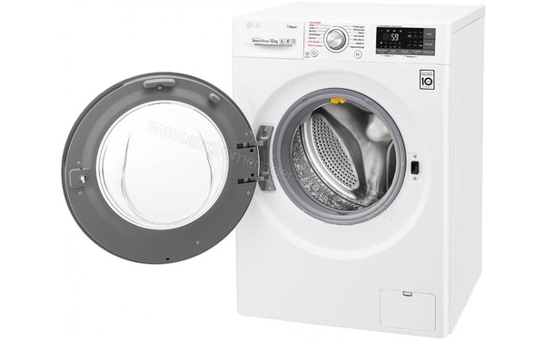 LG F14J72WHS - Vue 3/4 droite hublot ouvert
