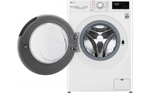 LG F14V33WHS - Vue de face hublot ouvert