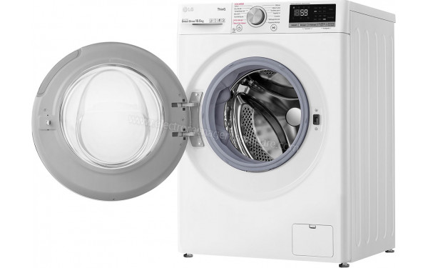 LG F14V50WHS - Vue 3/4 droite hublot ouvert