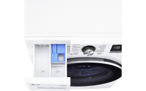 LG F14V71WHS - Vue des bacs &agrave; produit (cr&eacute;dit : Boulanger)