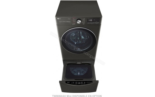 LG F14V92BS - Vue du dessus avec Twin Wash Mini disponible en option (cr&eacute;dit : Boulanger)