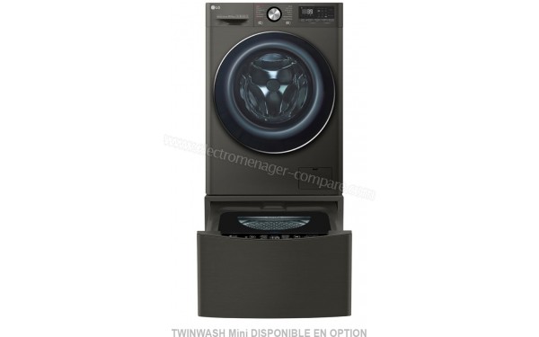 LG F14V92BS - Vue de face avec Twin Wash Mini disponible en option (cr&eacute;dit : Boulanger)