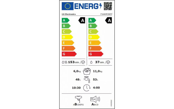 LG F164HP2WST - &Eacute;tiquette &eacute;nergie v2
