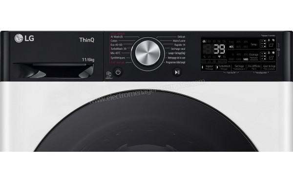 LG F164R78WSTA - Panneau de commandes