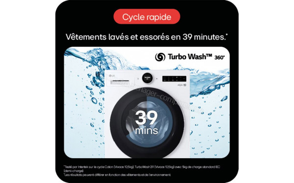 LG F164X71WSTA - Cycle rapide