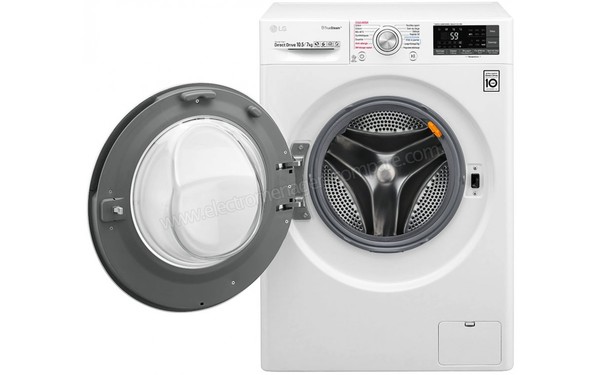 LG F174J82WRHT - Vue de face hublot ouvert