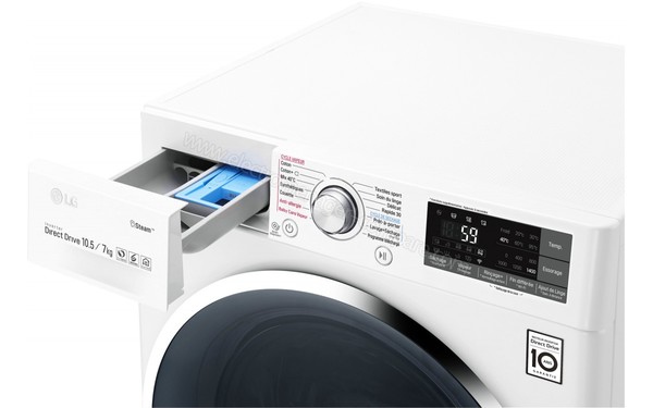 LG F174J82WRH - Bac &agrave; produits 3/4 droite (cr&eacute;dit : Boulanger)