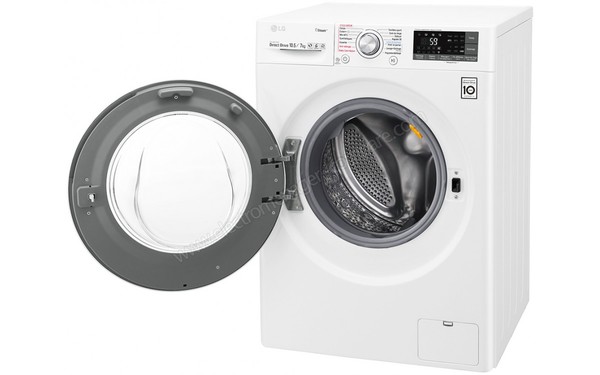 LG F174J82WRH - Vue 3/4 droite hublot ouvert