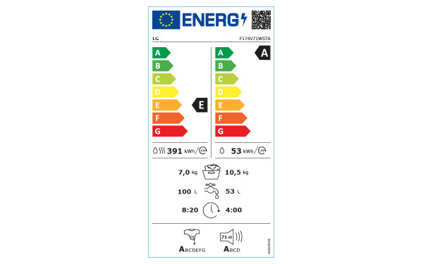 LG F174V71WSTA - &Eacute;tiquette &eacute;nergie v2