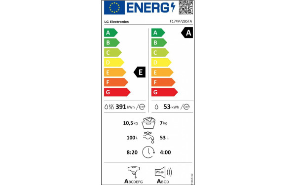 LG F174V72BSTA - &Eacute;tiquette &eacute;nergie v2