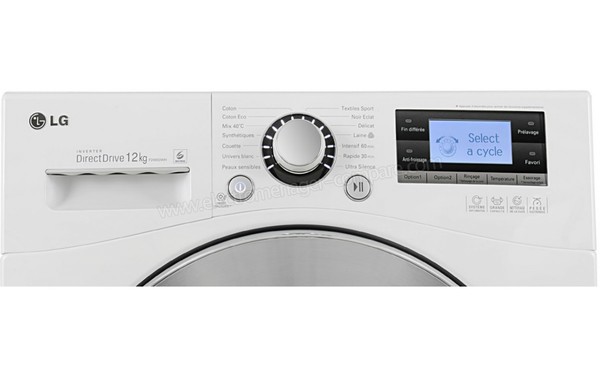 LG F24950WH - Panneau de commandes