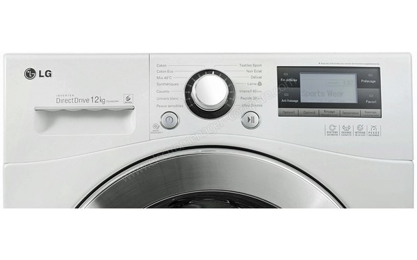 LG F24962WH - Panneau de commandes (cr&eacute;dit : Darty)