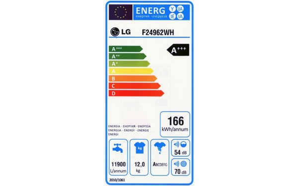 LG F24962WH - &Eacute;tiquette &eacute;nergie