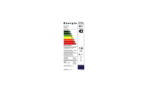 LG F286513WRH - &Eacute;tiquette &eacute;nergie