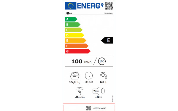 LG F51P12WH - &Eacute;tiquette &eacute;nergie v2