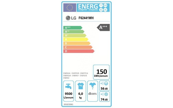 LG F62441WH - &Eacute;tiquette &eacute;nergie