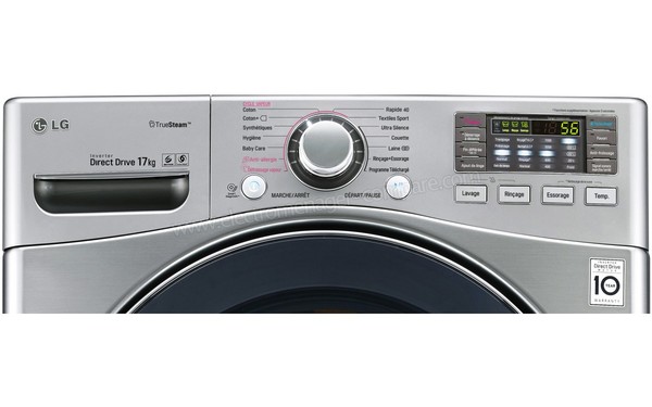 LG F71K22IXS - Panneau de commandes (cr&eacute;dit : Boulanger)