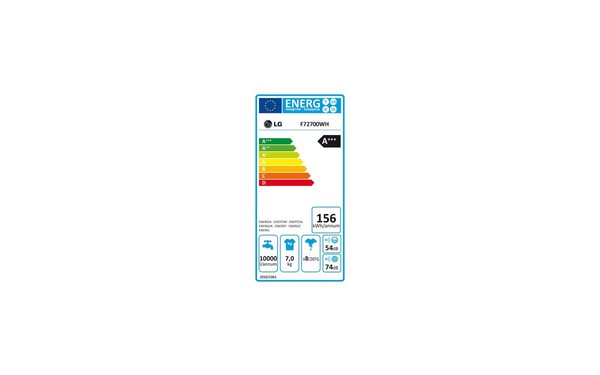 LG F72700WH - &Eacute;tiquette &eacute;nergie