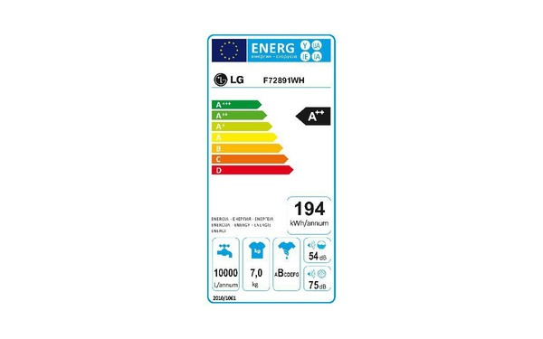 LG F72891WH - &Eacute;tiquette &eacute;nergie