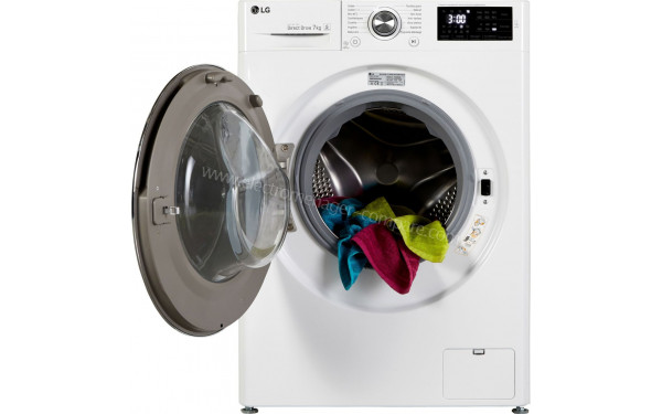 LG F72SJ62WH - Vue de face hublot ouvert (cr&eacute;dit : Boulanger)