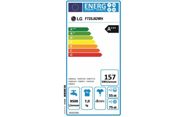 LG F72SJ62WH - &Eacute;tiquette &eacute;nergie