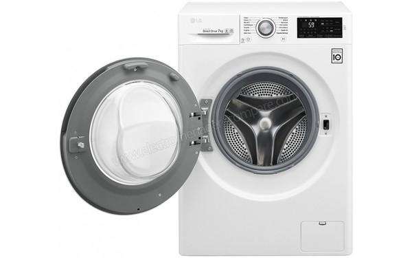 LG F74C41WH - Vue de face hublot ouvert