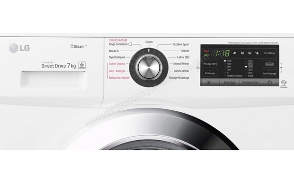 LG F74G62WHS - Panneau de commande  (cr&eacute;dit : Boulanger)