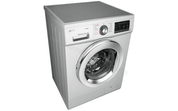 LG F74G65SLS - Vue 3/4 gauche (cr&eacute;dit : Boulanger)