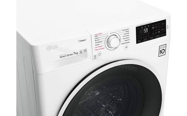 LG F74J60SWH - Panneau de commandes 3/4 gauche (cr&eacute;dit : Boulanger)