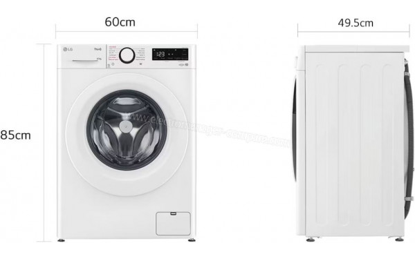 LG F82AV33WHS - Dimensions