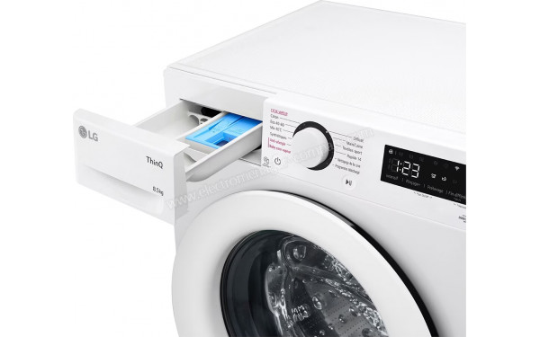 LG F82AV33WHS - Zoom sur le tiroir lessiviel