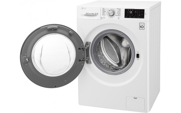 LG F82J54WH - Vue du dessus hublot ouvert