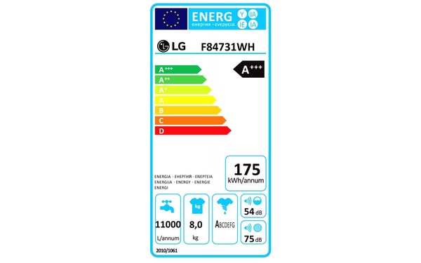 LG F84731WH - &Eacute;tiquette &eacute;nergie
