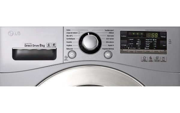 LG F84875IX - Panneau de commandes (cr&eacute;dit : Boulanger)
