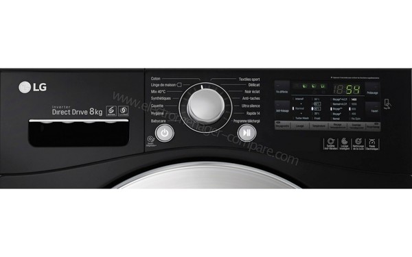 LG F84878BL - Panneau de commandes (cr&eacute;dit : Darty)