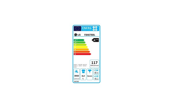 LG F84878BL - &Eacute;tiquette &eacute;nergie