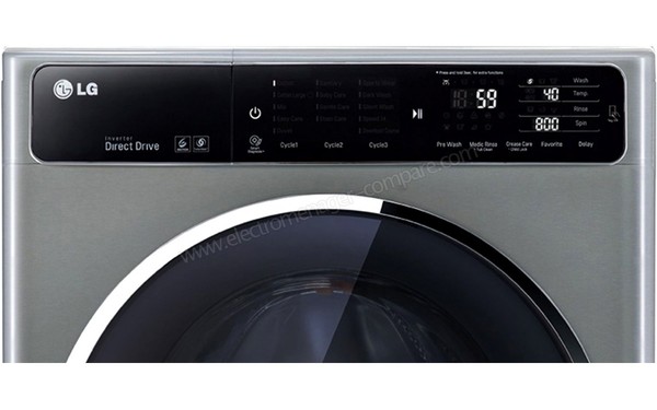 LG F84915IX - Panneau de commandes (cr&eacute;dit : Boulanger)