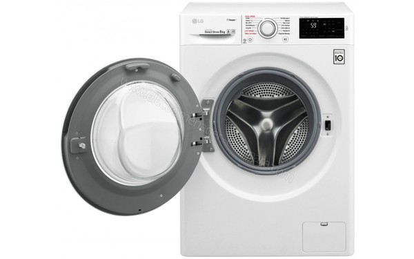 LG F84C40WHS - Vue de face hublot ouvert (cr&eacute;dit : Darty)
