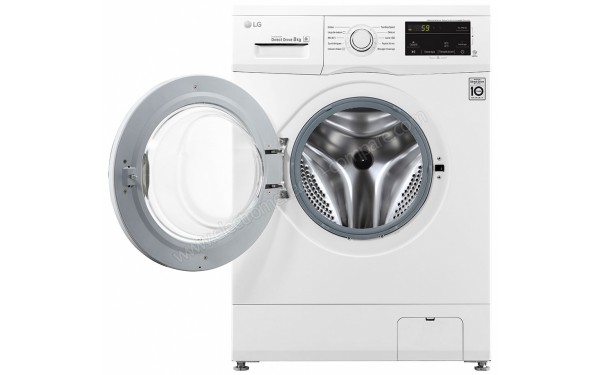 LG F84J30WH - Vue de face avec hublot ouvert