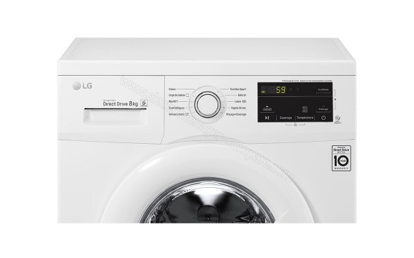 LG F84J30WH - Panneau de commandes