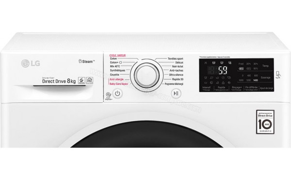 LG F84J60WHS - Panneau de commandes