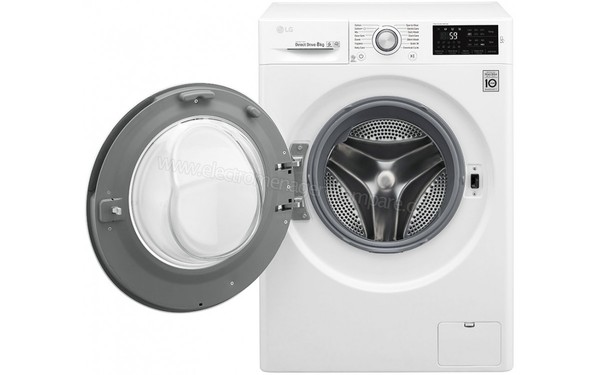 LG F84J61WH - Vue de face hublot ouvert