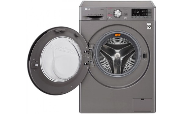 LG F84J72STS - Vue de face hublot ouvert